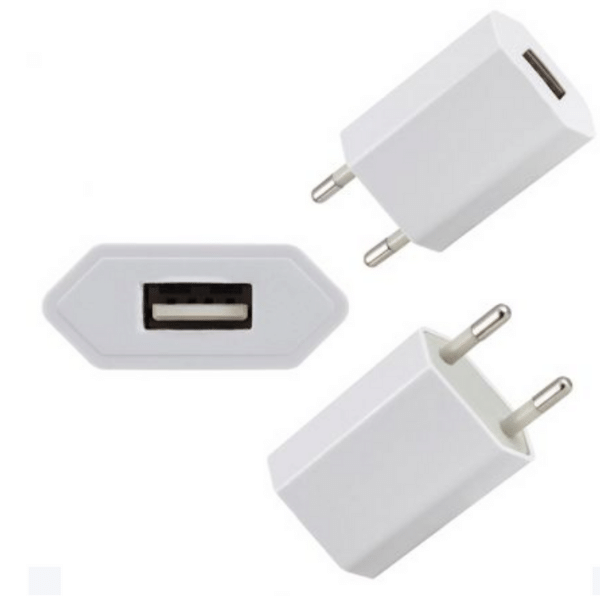 CHARGEUR Adaptateur USB / Secteur 1A BLANC