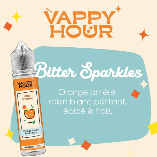 E-LIQUIDE LABORATOIRE SENSE VAPPY HOUR Bitter Sparkles GOUT