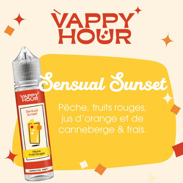 E-LIQUIDE LABORATOIRE SENSE VAPPY HOUR SENSUAL SUNSET GOUT