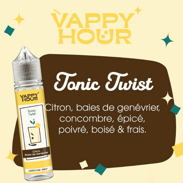 E-LIQUIDE LABORATOIRE SENSE VAPPY HOUR TONIC TWIST SAVEURS