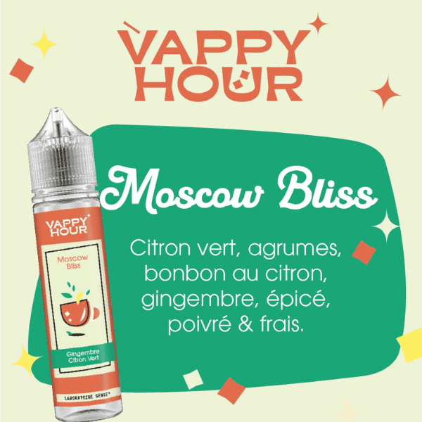 E-LIQUIDE LABORATOIRE SENSE VAPPY HOUR MOSCOW BLISS SAVEUR