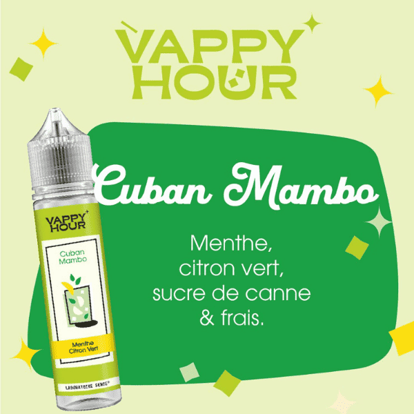 E-LIQUIDE LABORATOIRE SENSE VAPPY HOUR CUBAN MAMBO SAVEUR