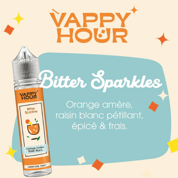 E-LIQUIDE LABORATOIRE SENSE VAPPY HOUR BITTER SPARKLES SAVEURS