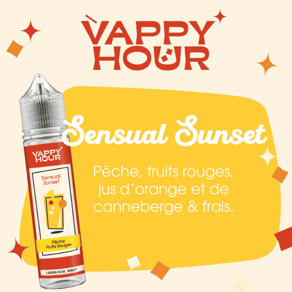 E-LIQUIDE LABORATOIRE SENSE VAPPY HOUR SENSUAL SUNSET SAVEURS