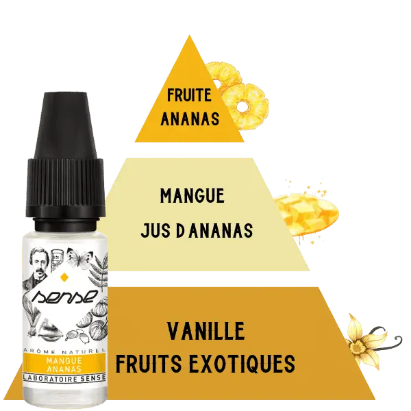 E-LIQUIDE-SENSE-MANGUE-ANANAS-10ML-PYRAMIDE-SAVEUR