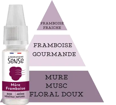 E-LIQUIDE SENSE MURE FRAMBOISE 10ML SAVEUR