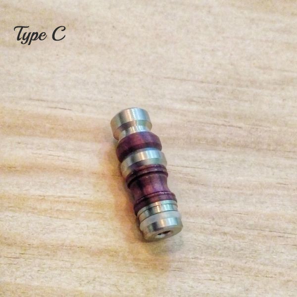 Drip Tip Acier et Bois - Abacus