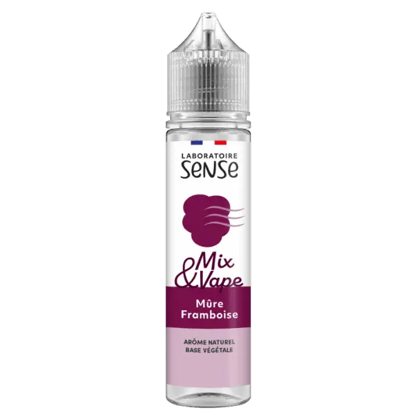 E-Liquide Mûre Framboise 60ml - Mix & Vape - Laboratoire SENSE