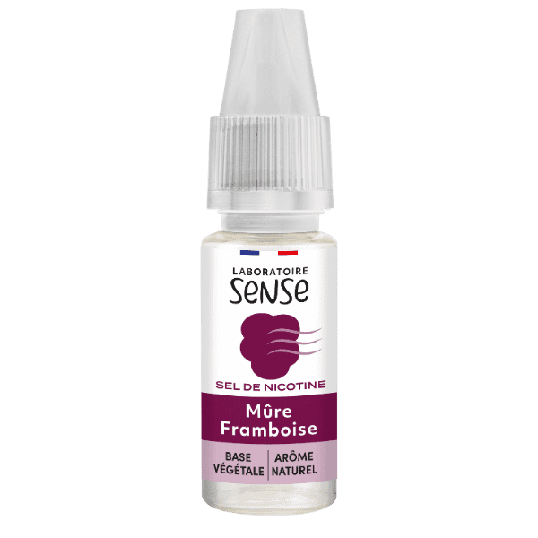 Mûre Framboise Sels de Nicotine - Laboratoire SENSE DDM Dépassée