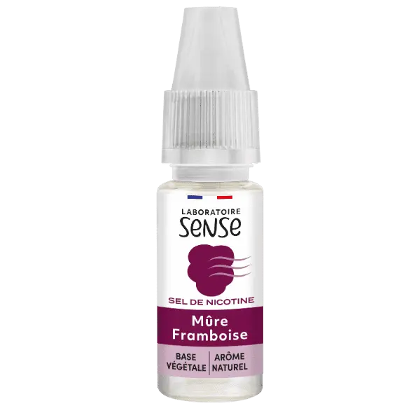 Mûre Framboise Sels de Nicotine - Laboratoire SENSE DDM Dépassée