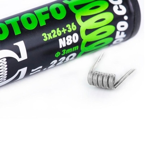 [RPM-WOTOFO-10-ALIEN-COIL-NI80] 10 résistances Alien Coil NI80 Wotofo