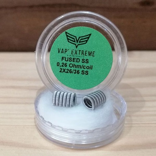 [RPM-VAPXTRM-2-FUSED-CLAPTON-SS] Pack 2 Coils Fused Clapton SS - Vap'Extreme