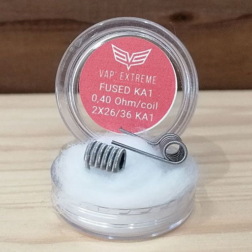 [RPM-VAPXTRM-2-FUSED-CLAPTON-KA1] Pack 2 Coils Fused Clapton Kanthal - Vap'Extreme