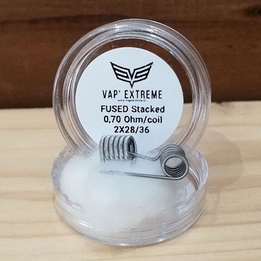 [RPM-VAPXTRM-2-FUSED-STACKED-KA1] Pack 2 Coils Fused Stacked Kanthal - Vap'Extreme