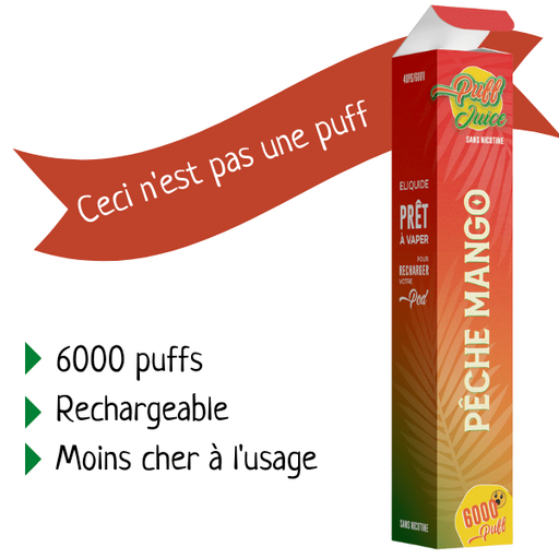 PUFF JUICE - Pêche Mango