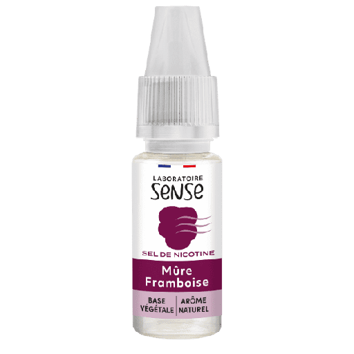 Mûre Framboise Sels de Nicotine - Laboratoire SENSE DDM Dépassée